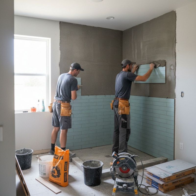 Our team working on Bathroom Remodeling projects in Ellijay, GA